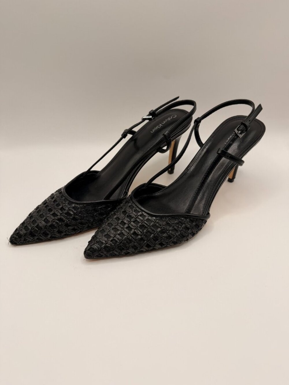 Calvin Klein Juliesa Women's Black Pointy Slingback Heel sz 7 M